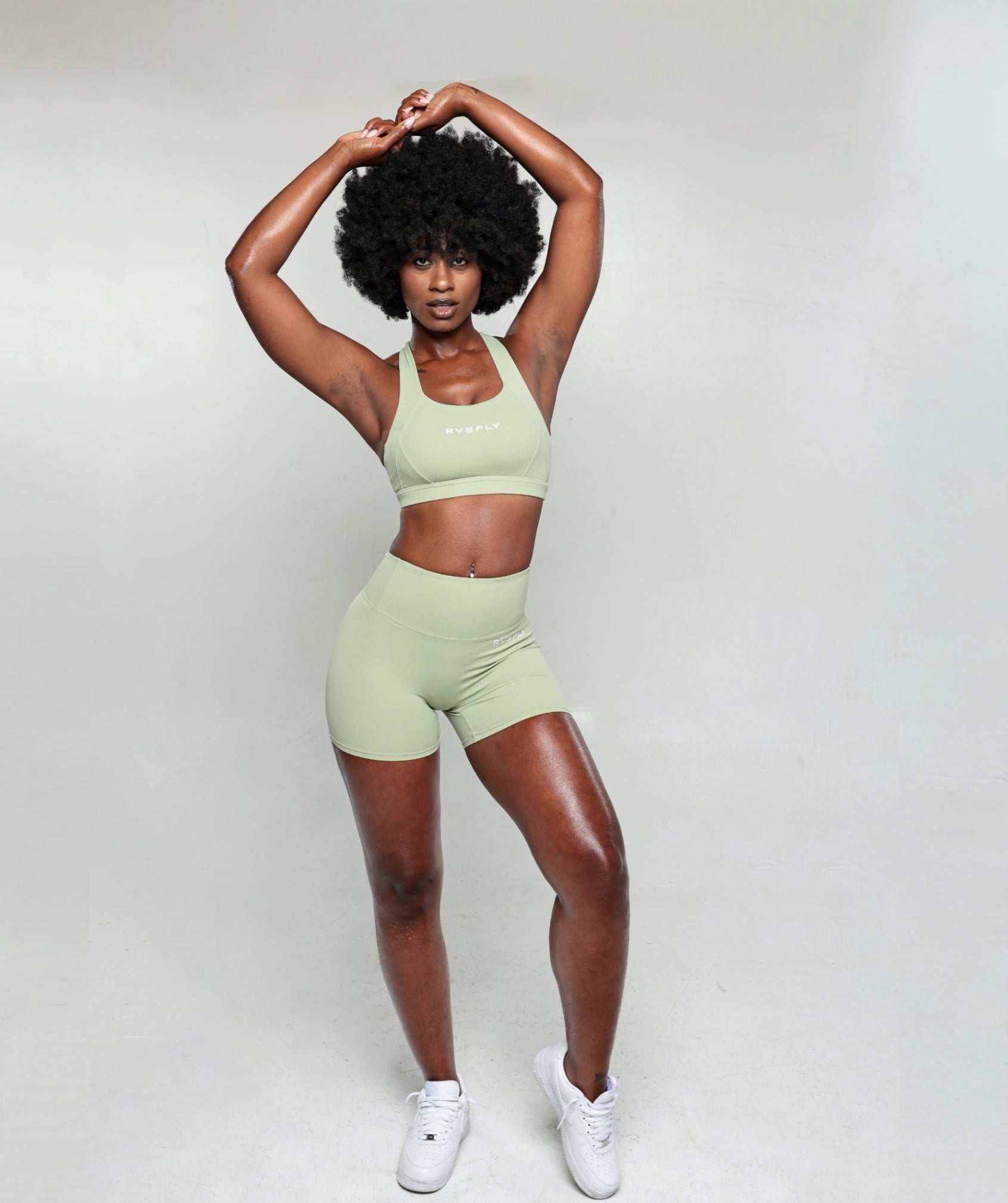 Serene Short - Sage Green-3