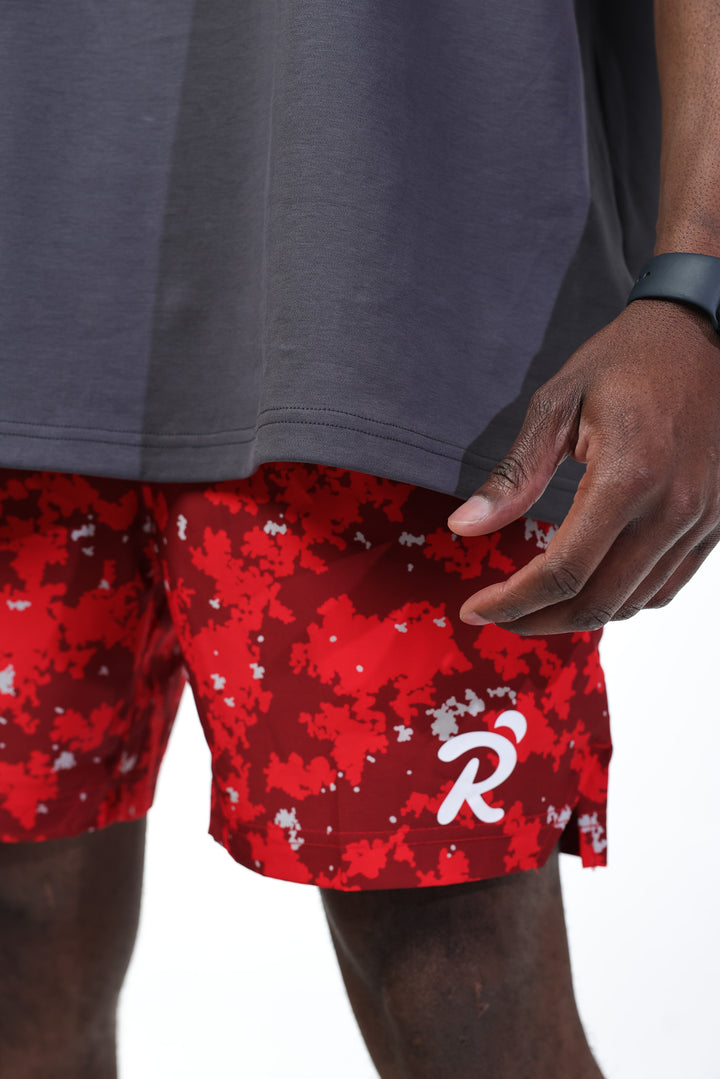 FLOW 5” SHORT - Red Camo