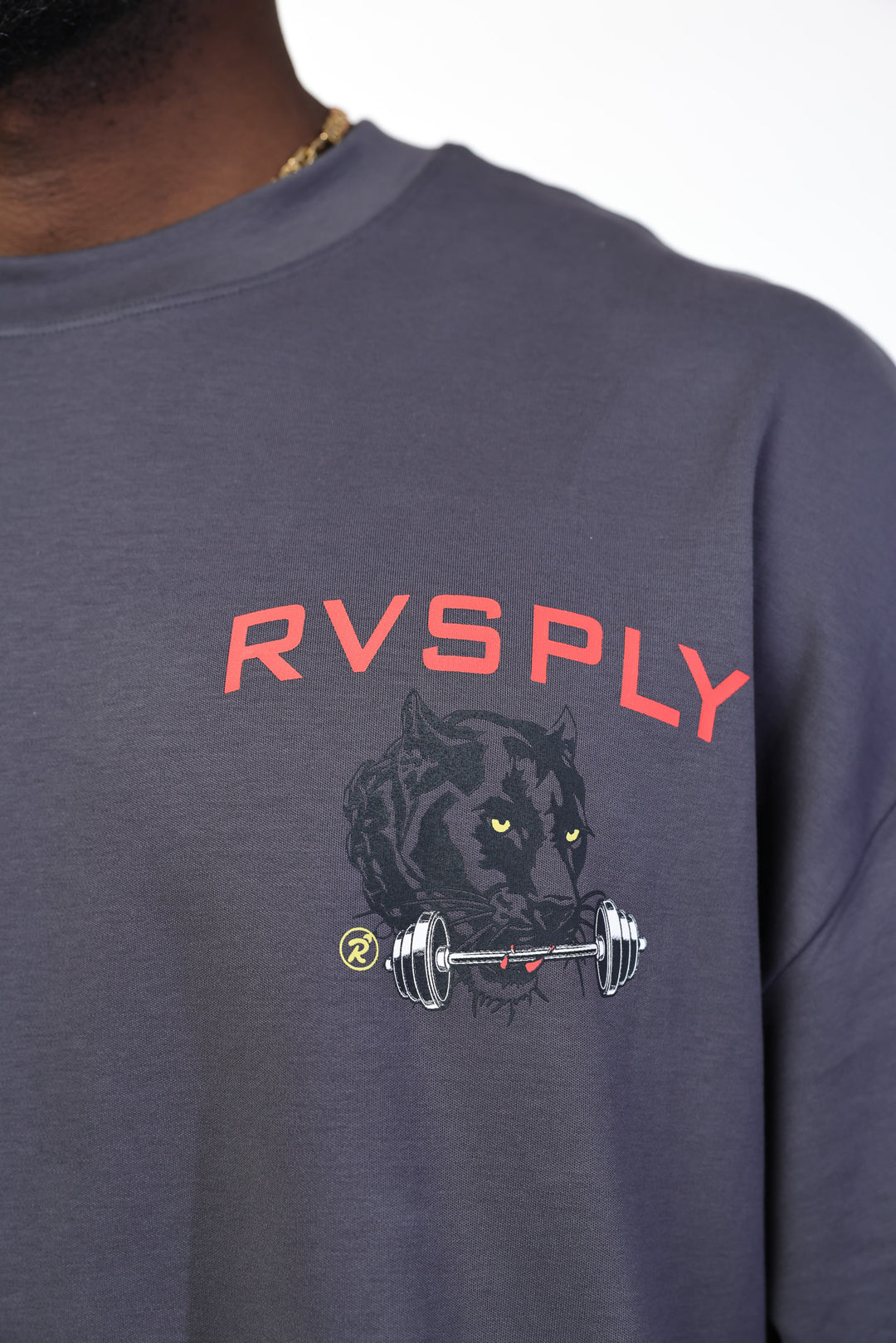 RVSPLY OVERSIZED TEE - Graphite Gray