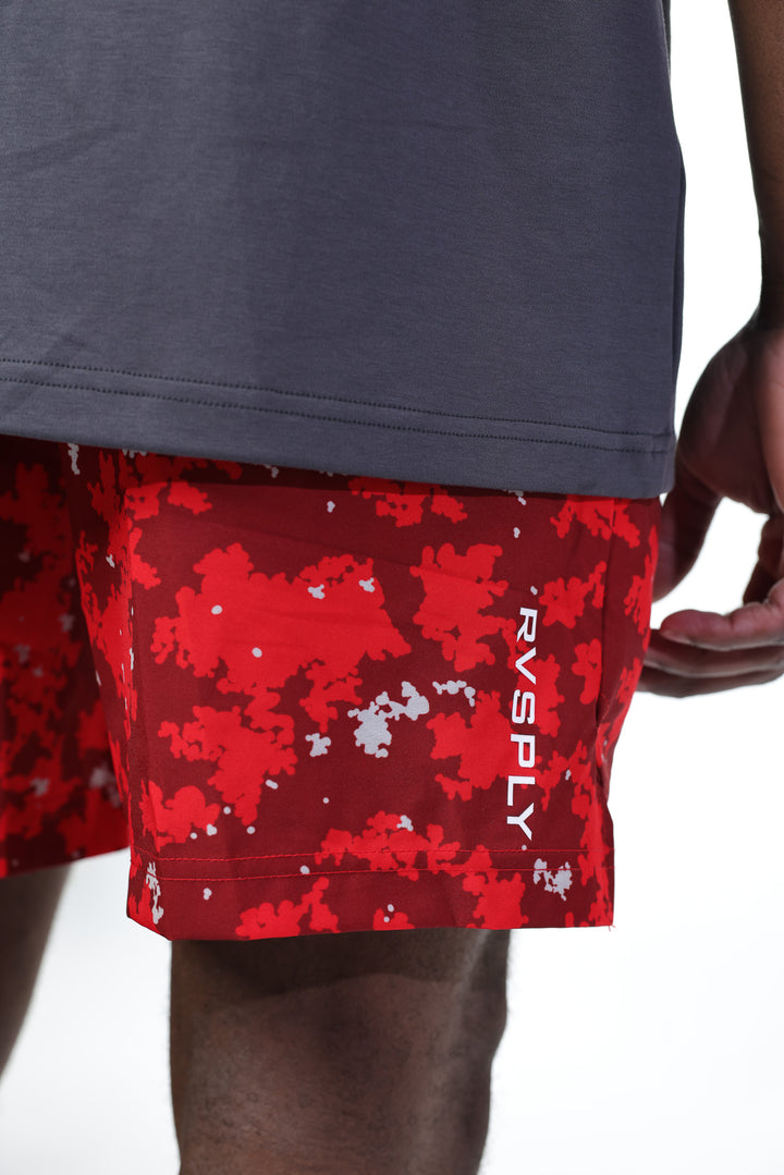 FLOW 5” SHORT - Red Camo