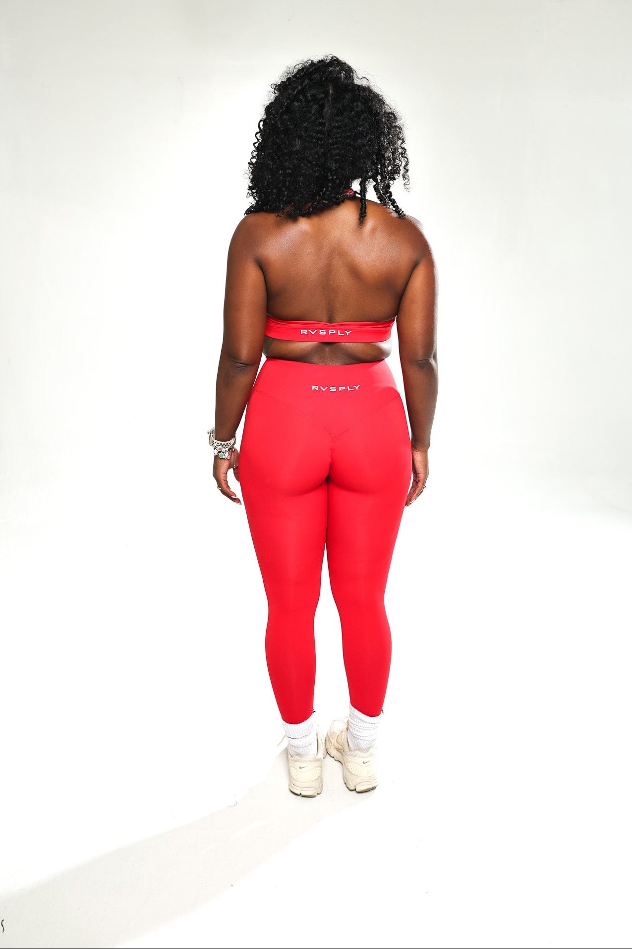 RÊVE STATEMENT LEGGINGS - RED-3