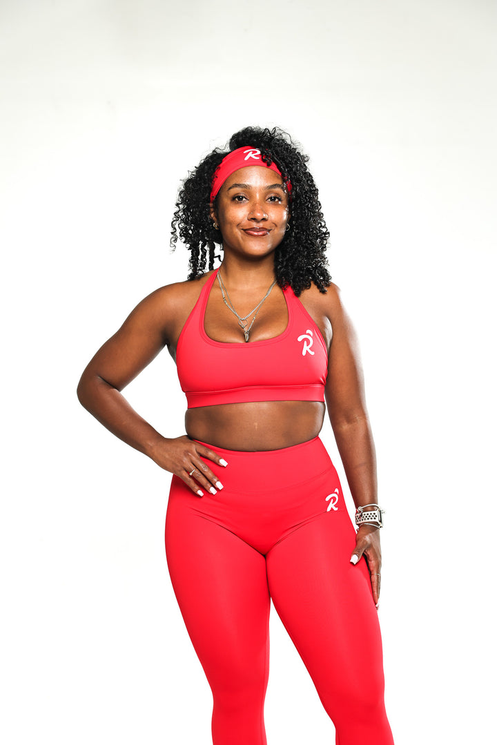 RÊVE STATEMENT LEGGINGS - RED