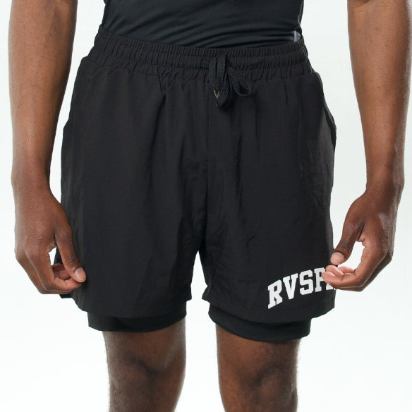 RVSPLY 5" 2 in 1 Shorts - BLACK