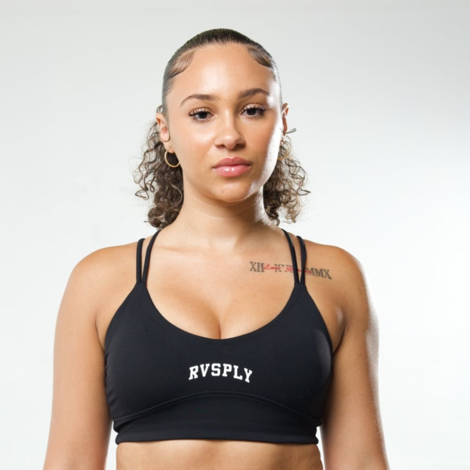 RVSPLY PACE SPORT BRA -  BLACK