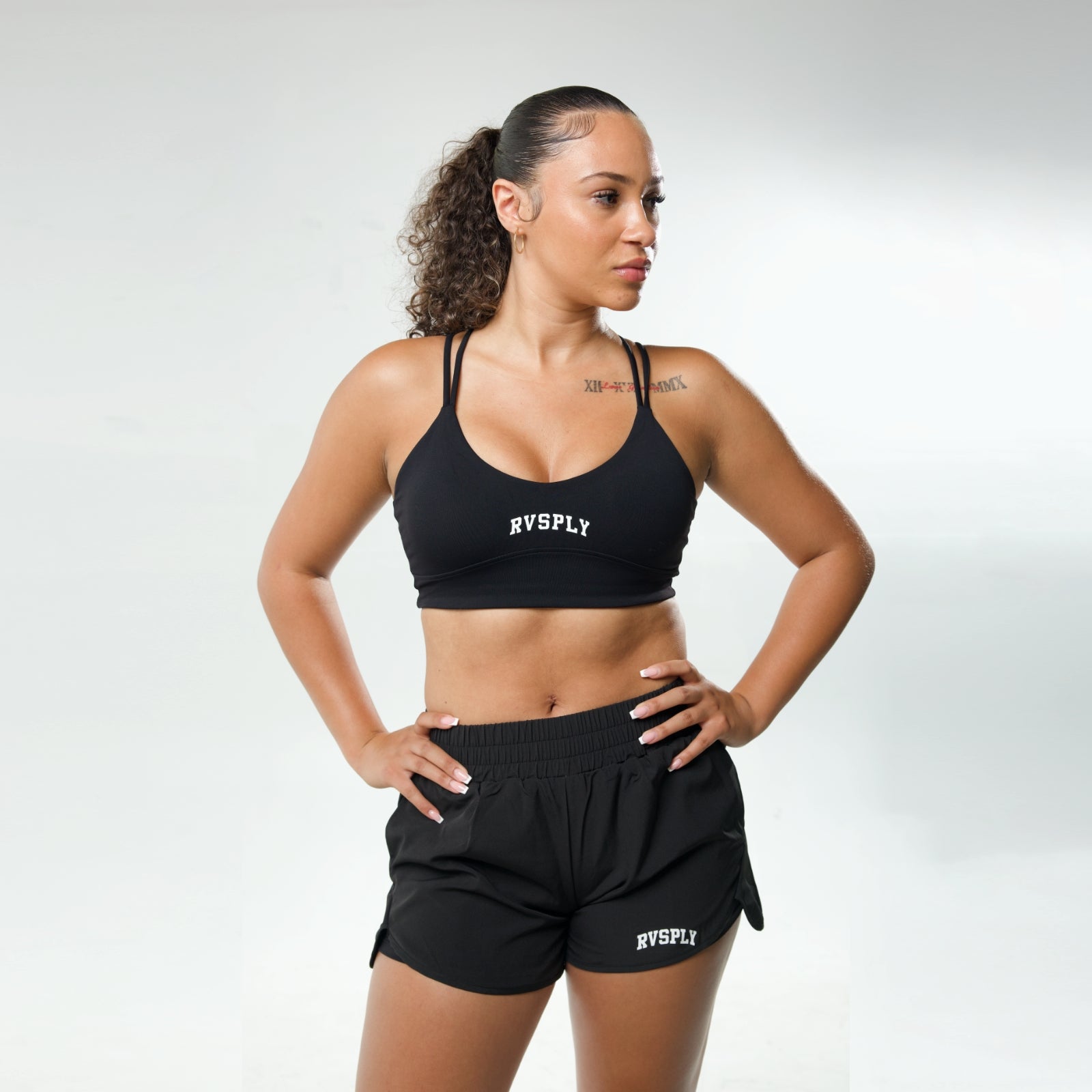 RVSPLY PACE SPORT BRA -  BLACK-2