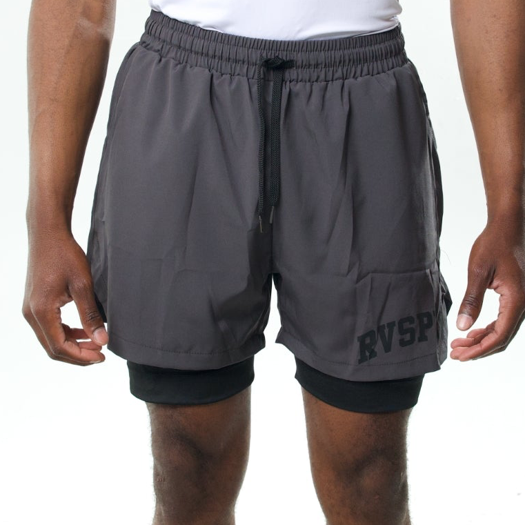 RVSPLY 2 in 1 Shorts - Dark Gray