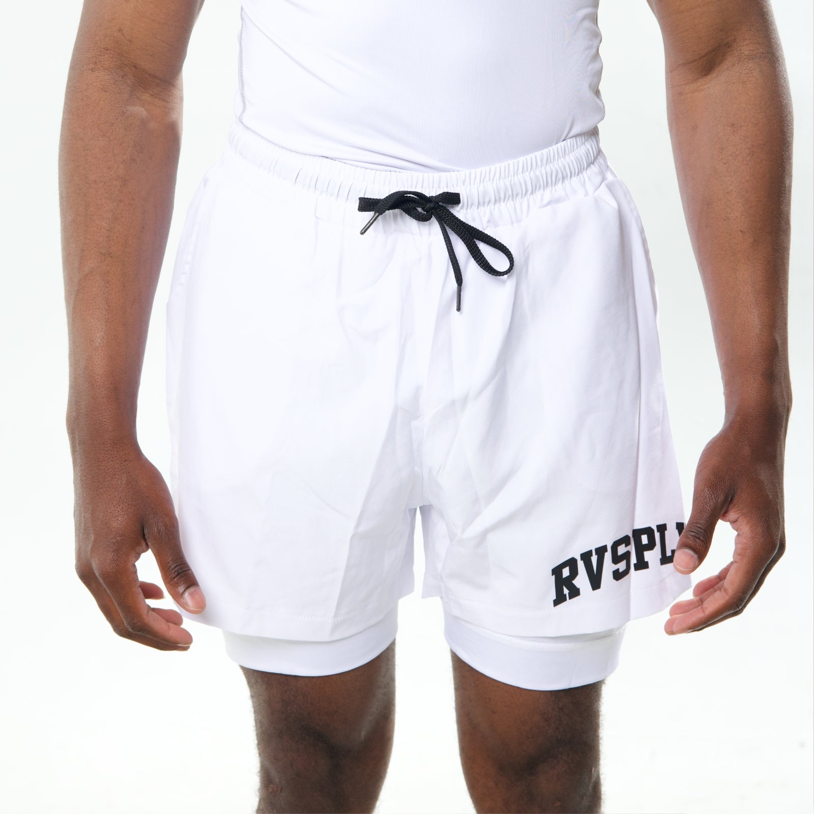 RVSPLY 2 in 1 Shorts - WHITE
