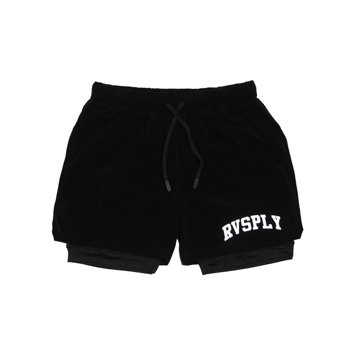 RVSPLY 2 in 1 Shorts - BLACK