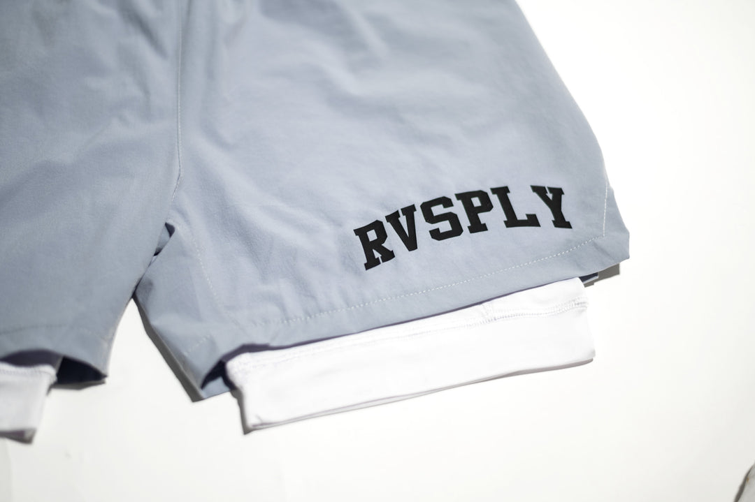 RVSPLY 2 in 1 Shorts - GRAY
